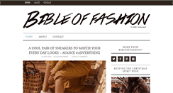 Desktop Screenshot of bibleoffashion.com